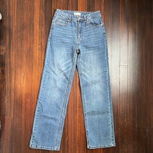 OAT New York Straight Leg Medium Wash Jeans